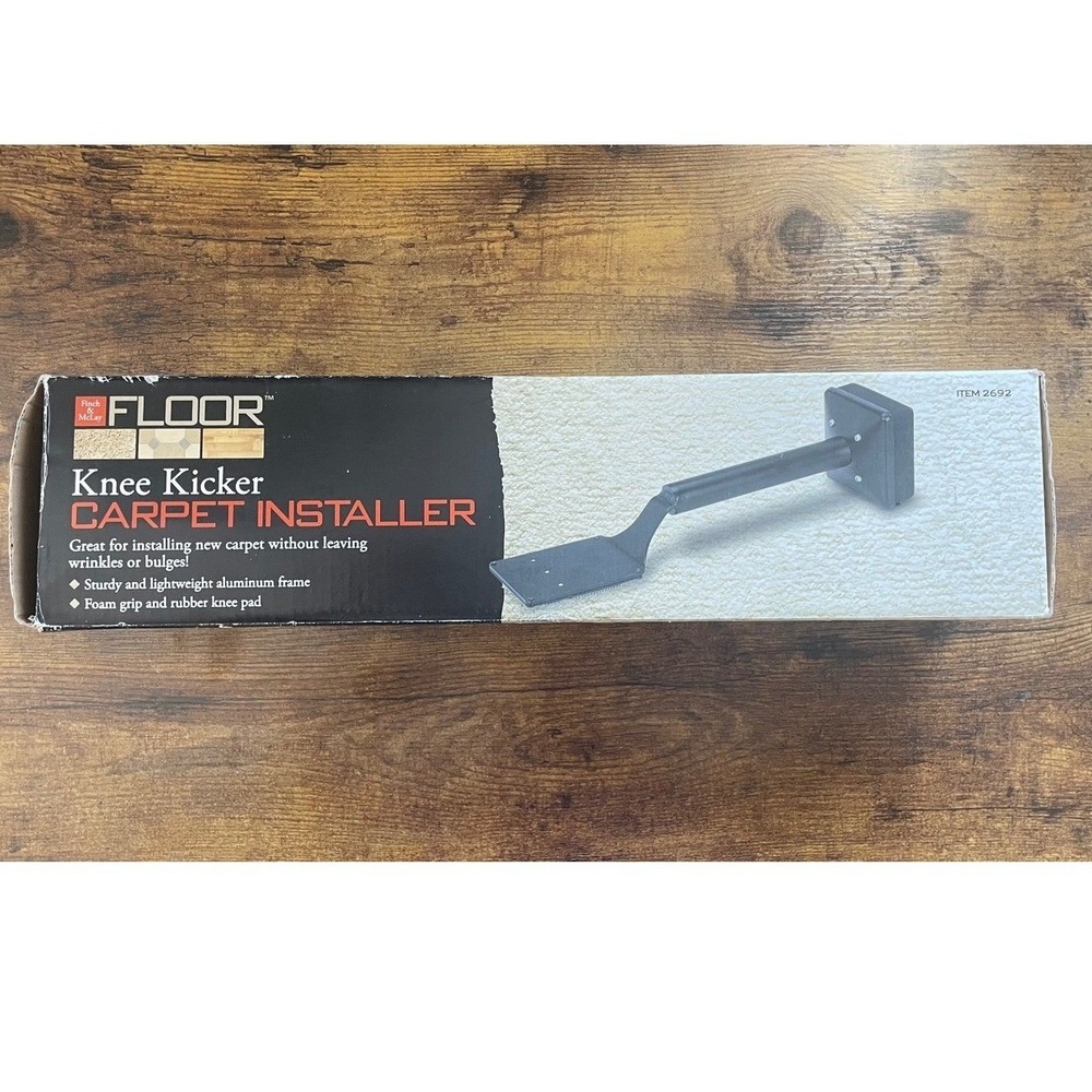 Finch & McLay Floor Knee Kicker Carpet Installer Aluminum Frame Item‎ NEW in Box